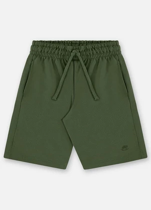 Up Baby - Bermuda Infantil Masculina Moletom Verde - UP BABY