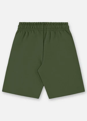 Up Baby - Bermuda Infantil Masculina Moletom Verde - UP BABY