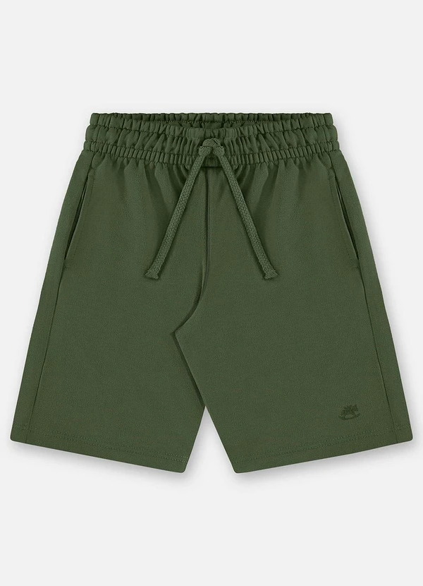 Up Baby - Bermuda Infantil Masculina Moletom Verde