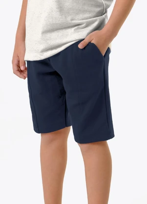 Trick Nick - Bermuda Infantil Masculina Piquet Azul - TRICK NICK