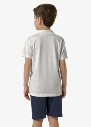 Trick Nick - Bermuda Infantil Masculina Piquet Azul - TRICK NICK