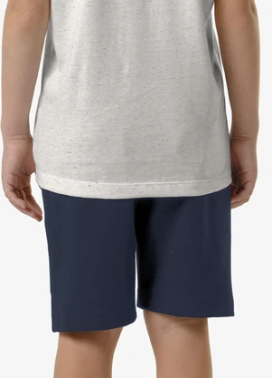 Trick Nick - Bermuda Infantil Masculina Piquet Azul - TRICK NICK