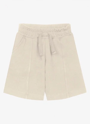 Trick Nick - Bermuda Infantil Masculina Piquet Bege - TRICK NICK