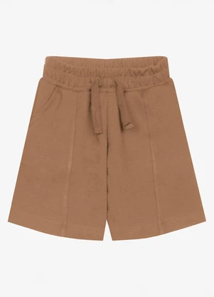 Trick Nick - Bermuda Infantil Masculina Piquet Marrom - TRICK NICK