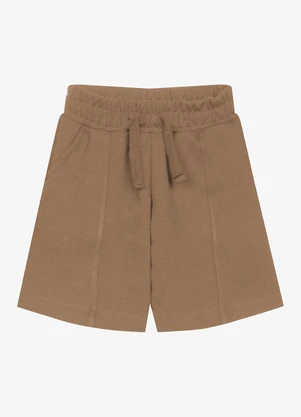 Trick Nick - Bermuda Infantil Masculina Piquet Marrom - TRICK NICK
