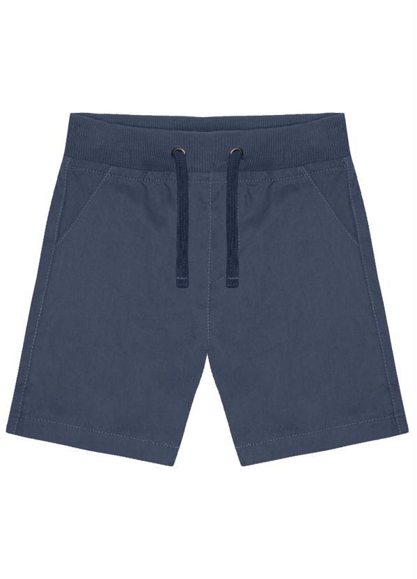 Trick Nick - Bermuda Infantil Menino Sarja Azul