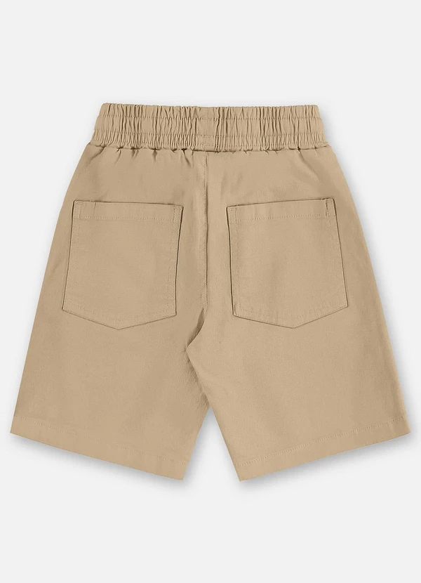 Up Baby - Bermuda Infantil Masculina Sarja Bege 2