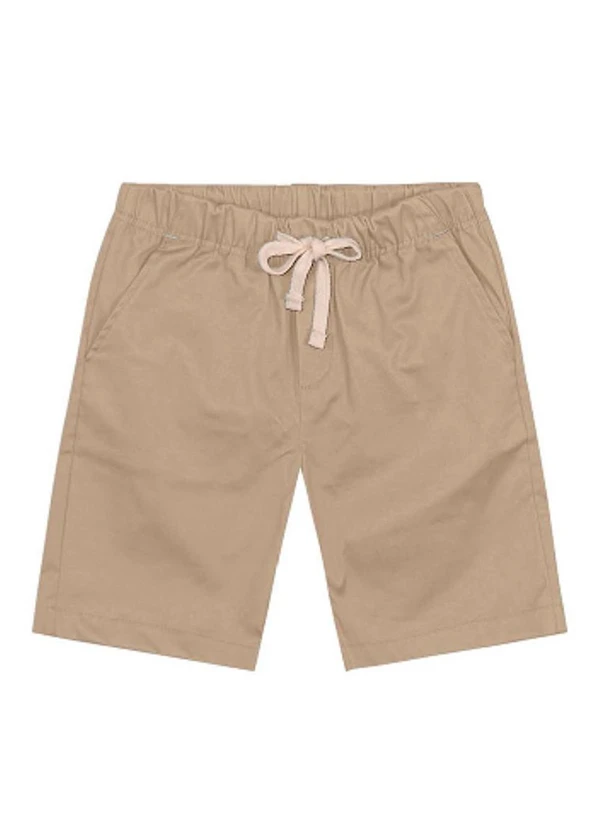 Trick Nick - Bermuda Infantil Masculina Sarja Marrom
