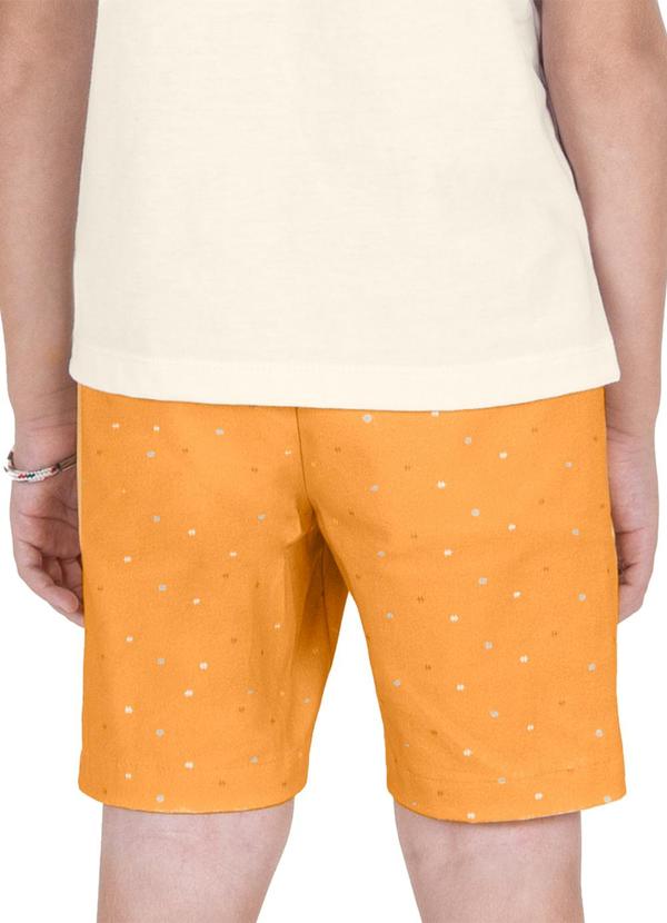 Trick Nick - Bermuda Infantil Menino Sarja Twill Amarelo 2