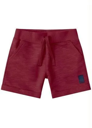Milon - Bermuda Infantil Menino Vermelho - MILON