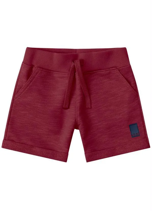 Milon - Bermuda Infantil Menino Vermelho