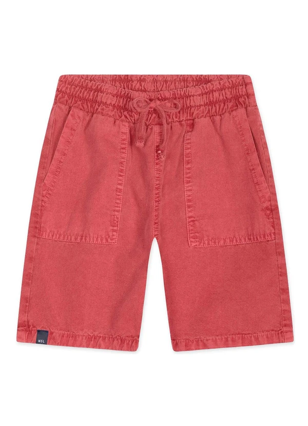 Marisol - Bermuda Infantil Masculina Vermelho