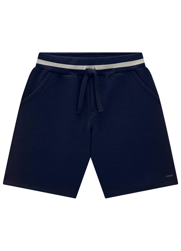 Milon - Bermuda Infantil Menino Básica Azul Marinho 4