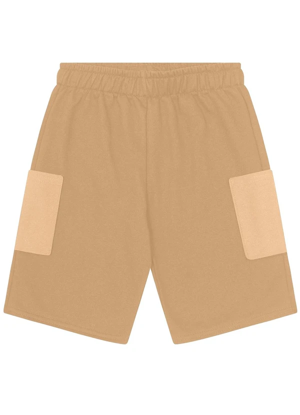 Kyly - Bermuda Infantil Menino Básica Marrom