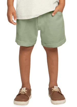Milon - Bermuda Infantil Menino Básica Verde - MILON