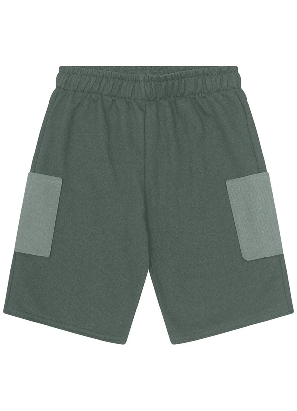 Kyly - Bermuda Infantil Menino Básica Verde