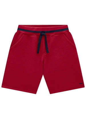 Milon - Bermuda Infantil Menino Básica Vermelho - MILON