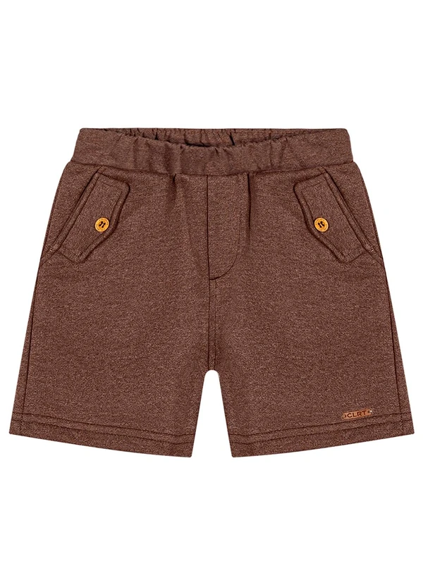 Colorittá - Bermuda Infantil Menino Bolsos Colorittá Marrom