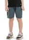 Colorittá - Bermuda Infantil Menino Cargo Textura Azul - variação: Azul