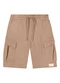 Colorittá - Bermuda Infantil Menino Cargo Textura Azul - variação: Marrom
