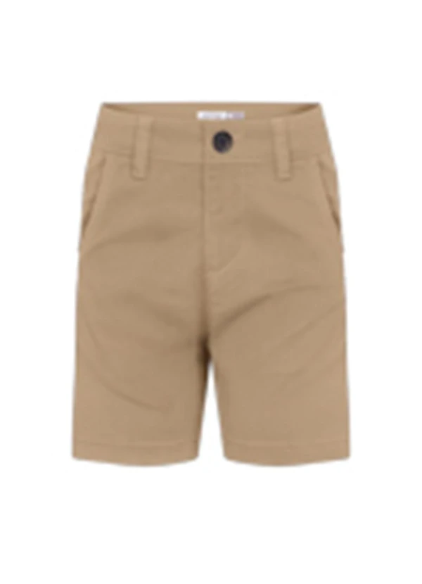 Alakazoo - Bermuda Infantil Menino com Bolsos Bege