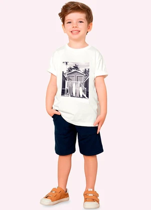 Bermuda Infantil Menino com Bolsos Milon (Azul) - MILON