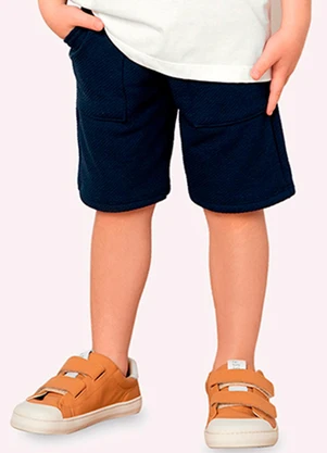 Bermuda Infantil Menino com Bolsos Milon (Azul) - MILON