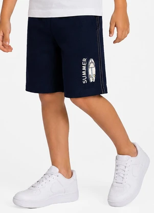 Rovi Kids - Bermuda Infantil Menino com Estampa Azul - ROVI KIDS