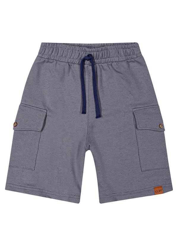 Colorittá - Bermuda Infantil Menino Eco Linho Colorittá Azul 1