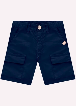 Bermuda Infantil Menino em Algodão Milon (Azul) - MILON
