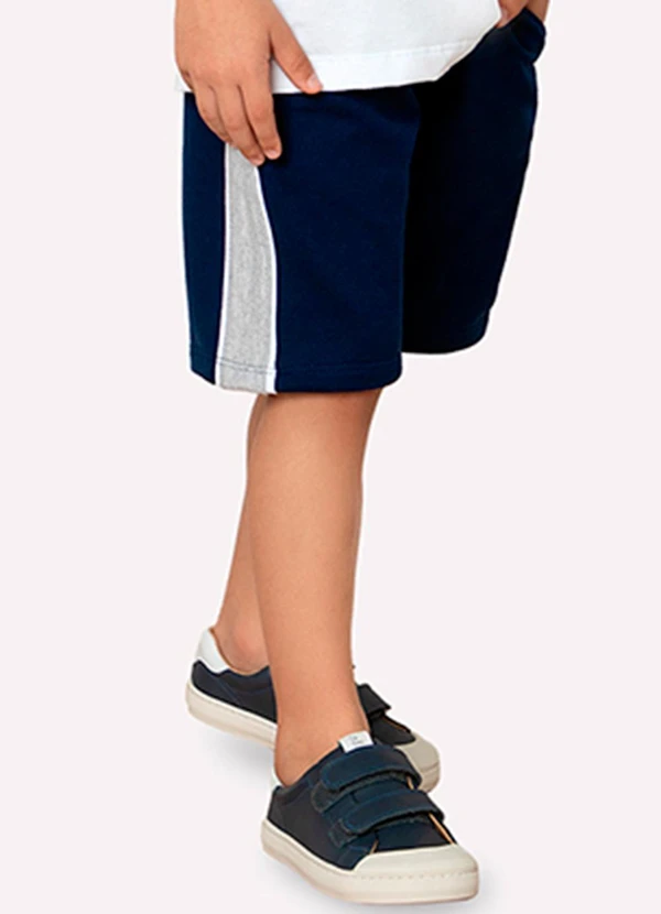 Milon - Bermuda Infantil Menino em Algodão Milon Azul 2