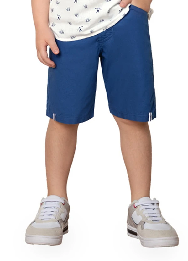 Milon - Bermuda Infantil Menino em Algodão Milon Azul 2