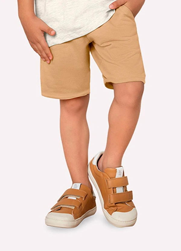 Milon - Bermuda Infantil Menino em Algodão Milon Marrom 2