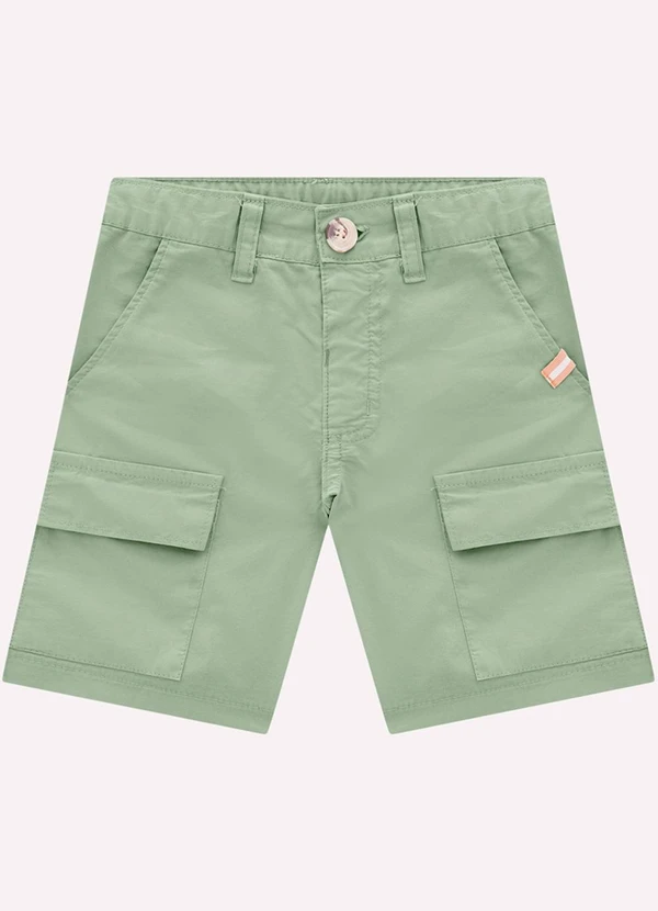 Milon - Bermuda Infantil Menino em Algodão Milon Verde 3