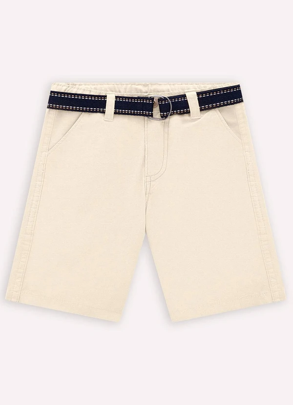 Milon - Bermuda Infantil Menino em Bari Linho Milon Bege 3
