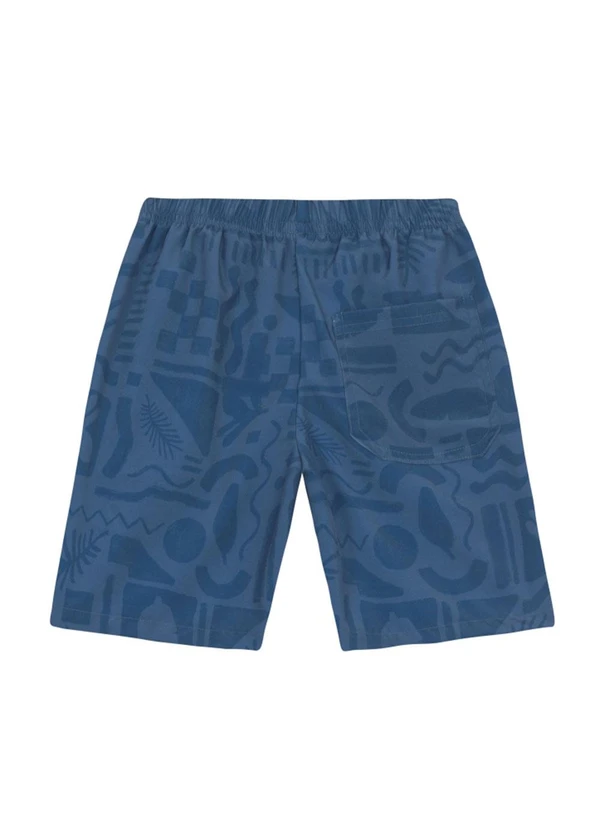 Brandili - Bermuda Infantil Menino em Microfibra Azul 2