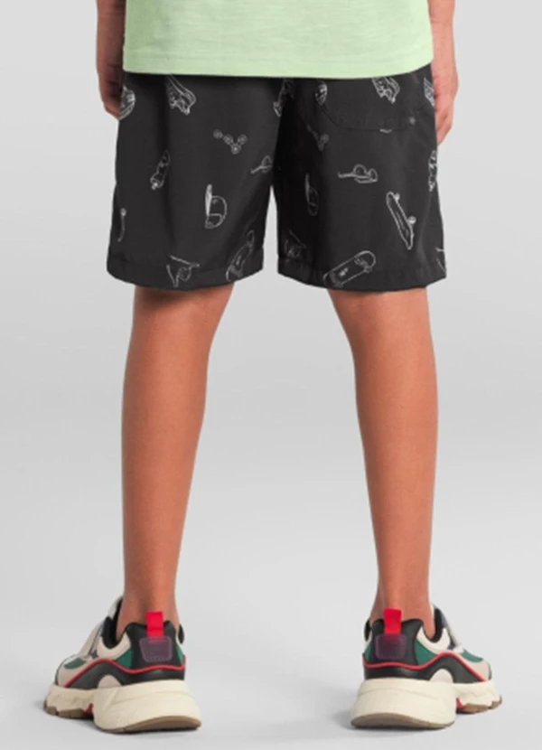 Brandili - Bermuda Infantil Menino em Microfibra Cinza 2