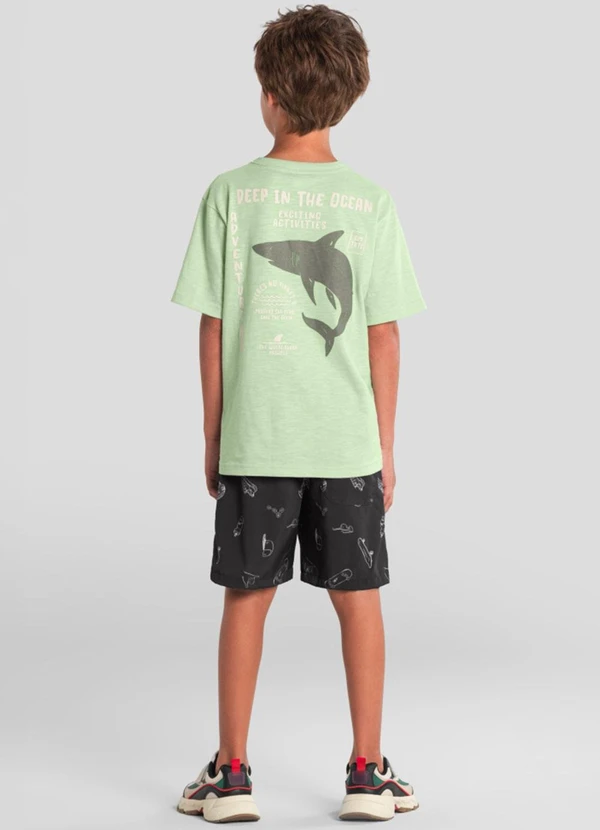 Brandili - Bermuda Infantil Menino em Microfibra Cinza 4