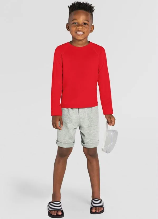 Brandili - Bermuda Infantil Menino em Moletinho Cinza 2