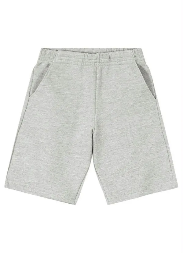 Brandili - Bermuda Infantil Menino em Moletinho Cinza 3