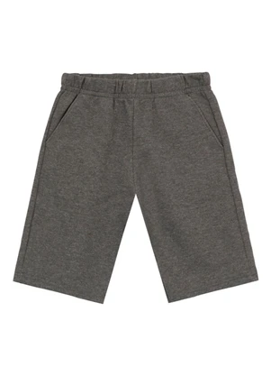 Brandili - Bermuda Infantil Menino em Moletinho Cinza - BRANDILI