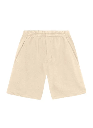 Brandili - Bermuda Infantil Menino em Moletinho Natural - BRANDILI