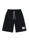 Brandili - Bermuda Infantil Menino em Moletinho Azul - variação: Preto