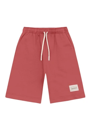 Brandili - Bermuda Infantil Menino em Moletinho Rosa - BRANDILI