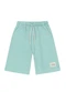 Brandili - Bermuda Infantil Menino em Moletinho Azul - variação: Verde