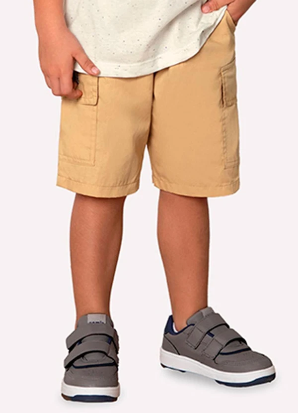 Milon - Bermuda Infantil Menino em Sarja Milon Marrom 2