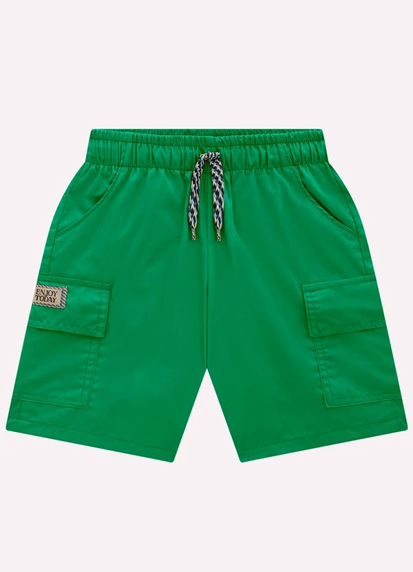 Milon - Bermuda Infantil Menino em Sarja Milon Verde