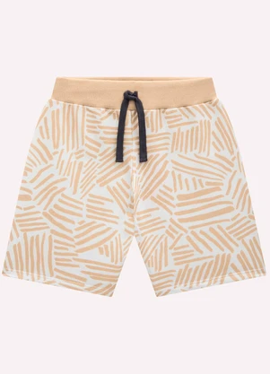 Bermuda Infantil Menino Estampa Milon (Bege) - MILON