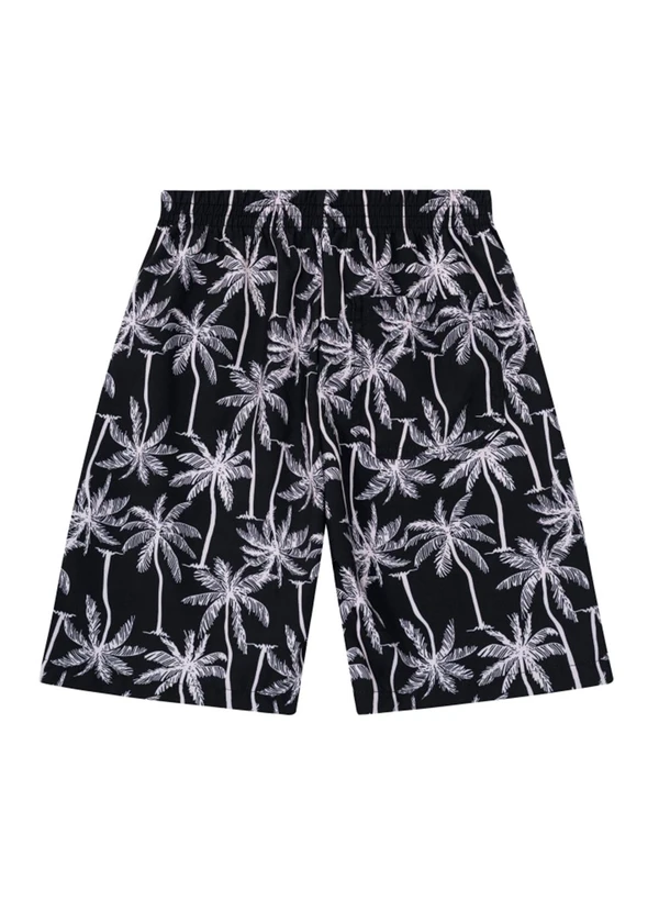 Brandili - Bermuda Infantil Menino Estampada Preto 2