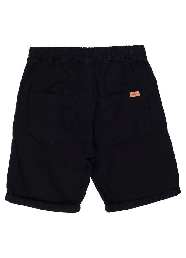Milon - Bermuda Infantil Menino Jeans Preto 2